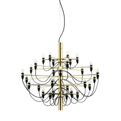 Outlet 2097/30 lysekrone LED, messing Messinglamper|Spisebordslamper