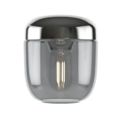 Discount Acorn skærm, smoked/stål Lampeskærme|Glas Lamper