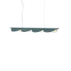Sale Almendra Linear pendel S4, metallisk bay blå Spisebordslamper|Entre Lamper