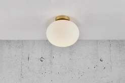 Hot Alton loftlampe E27, opal Glas Lamper|Lamper Til Teenageværelse