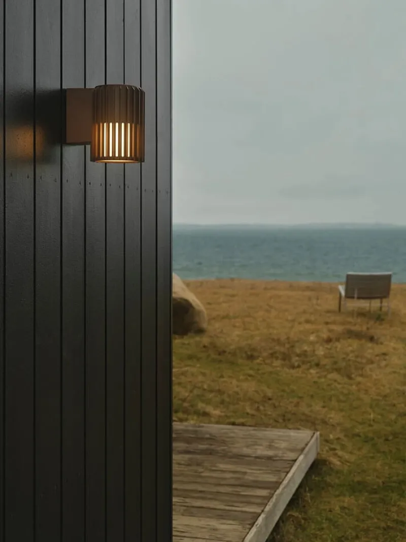 New Aludra udendørs væglampe, seaside metallisk brun Væglamper|Udendørslamper