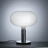 Online AM1N bordlampe, krom/hvid Glas Lamper|Soveværelseslamper