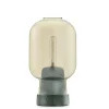 New Amp bordlampe, Guld/Grøn marmor Marmor Lamper|Glas Lamper