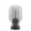 New Amp bordlampe, Smoke/Sort marmor Marmor Lamper|Glas Lamper