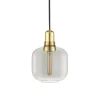 Outlet Amp pendel, Messing - Lille, Smoke/Messing Glas Lamper|Lamper Til Teenageværelse