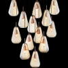 Best Anoli 13 pendel, nordic guld/guld Glas Lamper|Klyngependel
