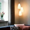 Clearance Anoli 3 pendel, nordic guld/opal Glas Lamper|Klyngependel