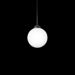 Sale Apiales 1 Large pendel, satin sort/opal Glas Lamper|Spisebordslamper