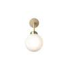 Sale Apiales væglampe hardwired, børstet messing/opal Messinglamper|Glas Lamper