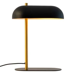 Hot Arch bordlampe, mat sort/messing Messinglamper|Lamper Til Natbord