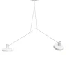 Hot ARIGATO 2 loftlampe (lange arme) dobbelt, hvid Spisebordslamper|Arbejdslys