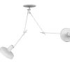 ARIGATO loftlampe dobbelt, hvid Hvide Lamper|Arbejdslys