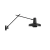 Discount ARIGATO væglampe m/ledning, sort Sorte Væglamper|Arbejdslys