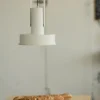 Outlet ARNE DOMUS pendel hvid (RAL9002) Spisebordslamper|Industrielle Lamper