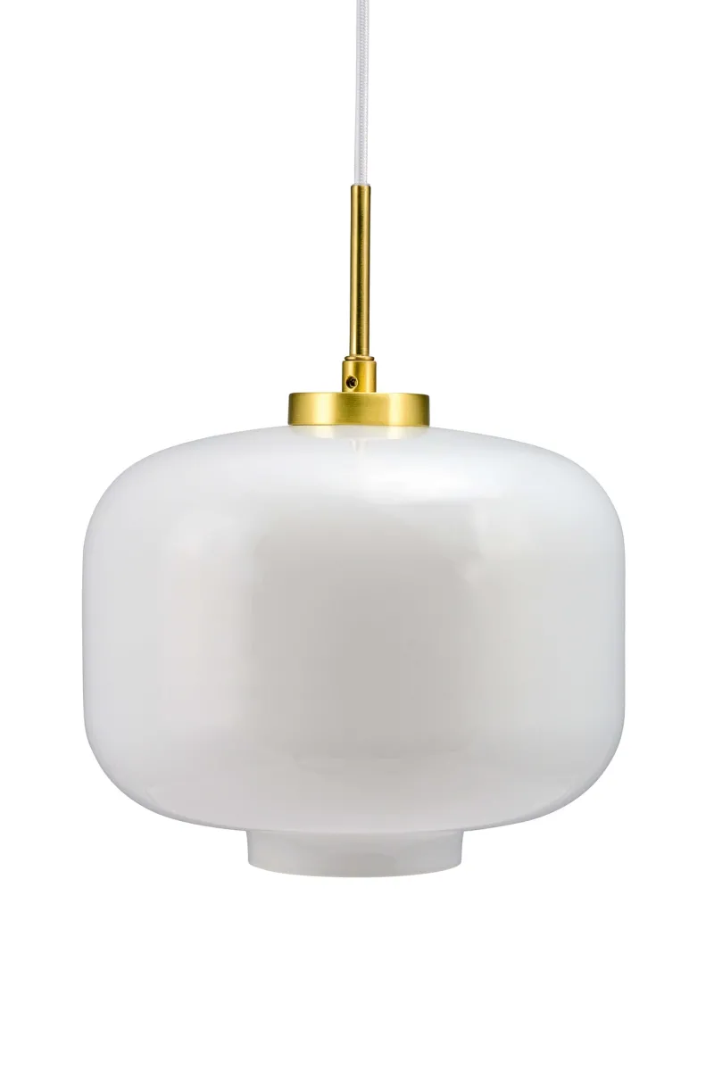 Clearance Arp D30 pendel, opal/messing Messinglamper|Hvide Lamper