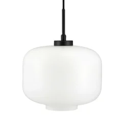 Outlet Arp D30 pendel, opal/sort Hvide Lamper|Glas Lamper