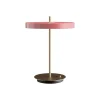 Asteria bordlampe m/USB, rose/messing Messinglamper|Skrivebordslamper
