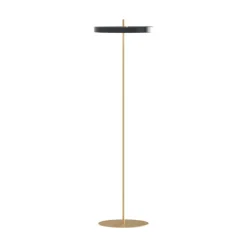 Clearance Asteria gulvlampe, antrasit/messing Messinglamper|Standerlamper