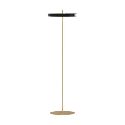 Online Asteria gulvlampe, sort/messing Messinglamper|Standerlamper