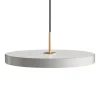 Clearance Asteria medium pendel, mist grå/messing Messinglamper|Spisebordslamper