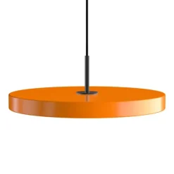Sale Asteria medium pendel, orange/sort Orange Lamper|Spisebordslamper