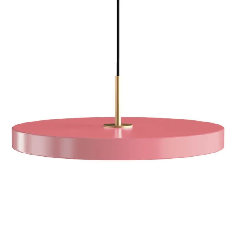 Discount Asteria medium pendel, rose/messing Messinglamper|Spisebordslamper