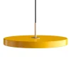 Best Asteria medium pendel, saffon gul/messing Messinglamper|Spisebordslamper