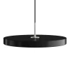 Outlet Asteria medium pendel, sort/stål Spisebordslamper|Hængelamper