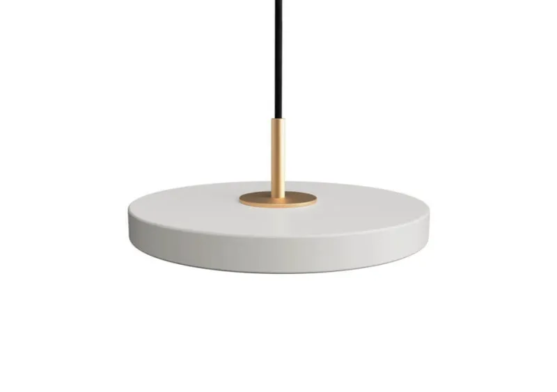 Sale Asteria micro pendel, mist grå/messing Messinglamper|Spisebordslamper