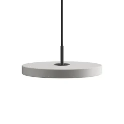 Outlet Asteria mini pendel, mist grå/sort Spisebordslamper|Hængelamper