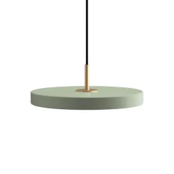 Hot Asteria mini pendel, olive grøn/messing Messinglamper|Spisebordslamper