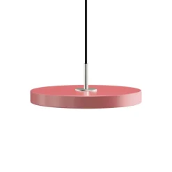 Discount Asteria mini pendel, rose/stål Spisebordslamper|Hængelamper