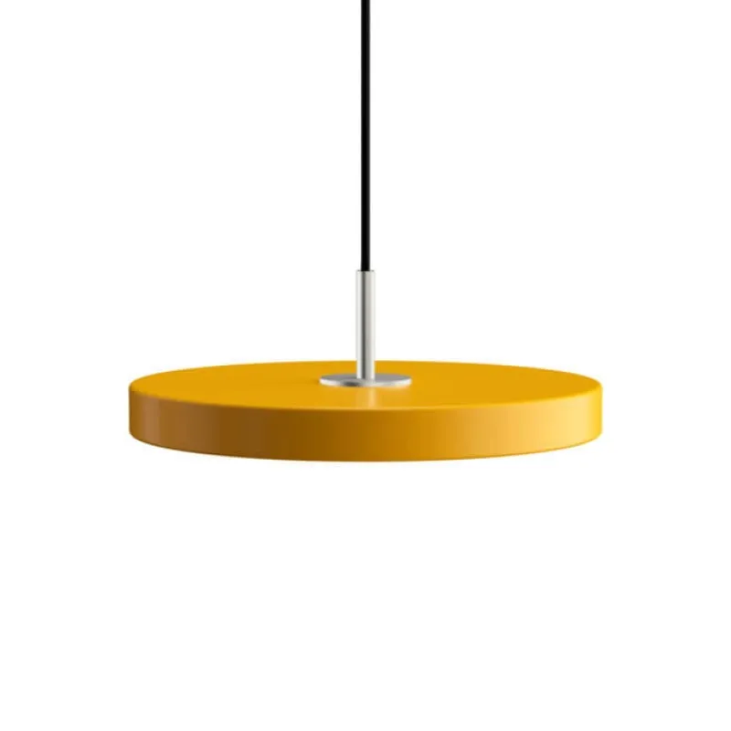 Sale Asteria mini pendel, saffron gul/stål Spisebordslamper|Hængelamper