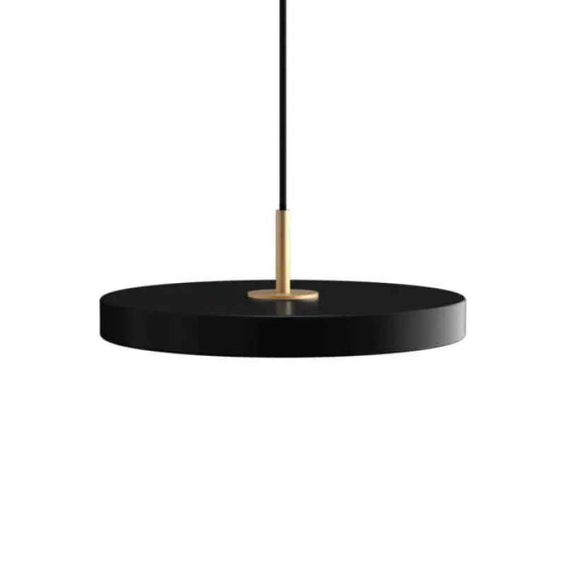 Best Asteria mini pendel, sort/messing Messinglamper|Spisebordslamper