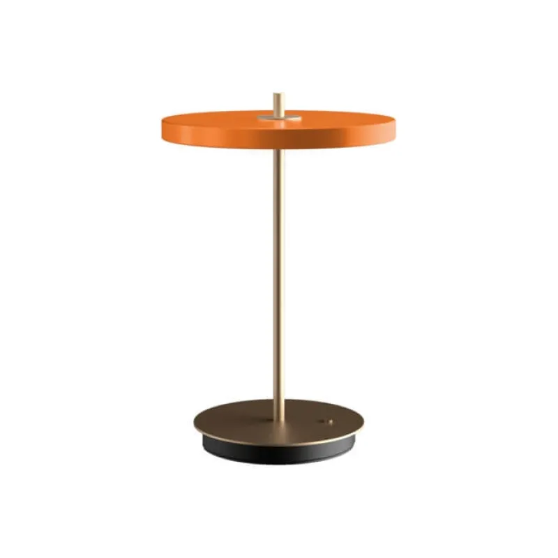 Best Asteria Move batteri-/bordlampe, orange/messing Orange Lamper|Messinglamper
