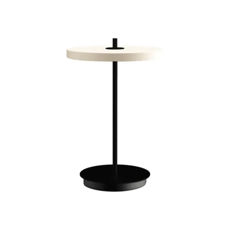 Asteria Move batteri-/bordlampe, pearl hvid/sort Hvide Lamper|Transportable Lamper