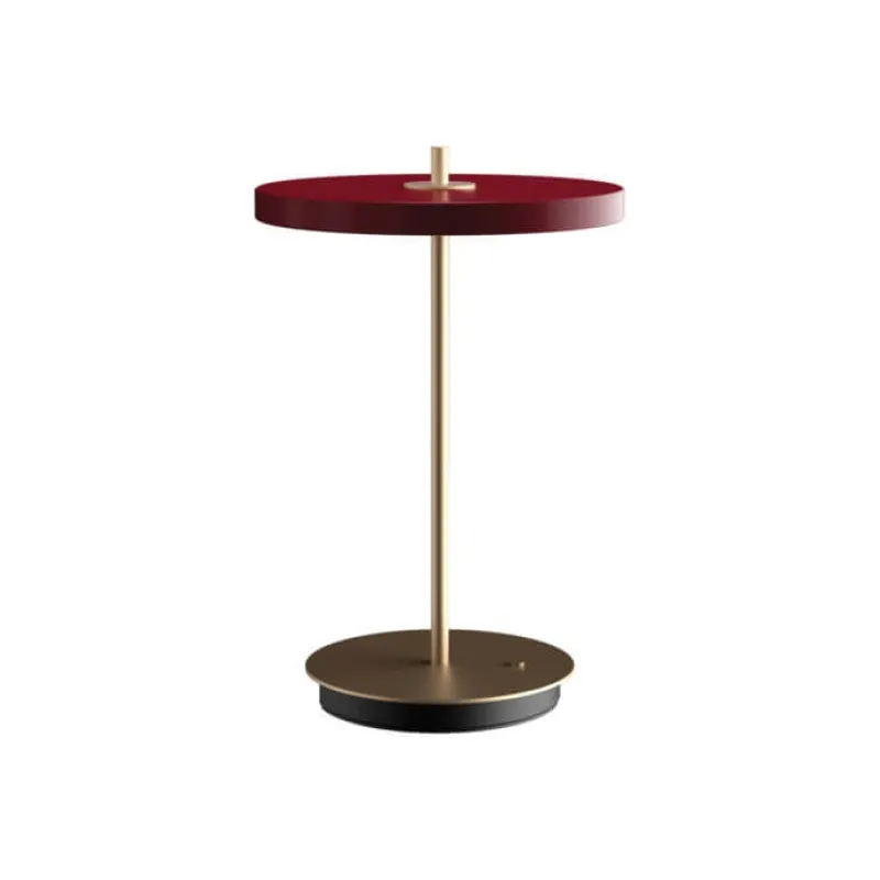 New Asteria Move batteri-/bordlampe, ruby rød/messing Messinglamper|Transportable Lamper