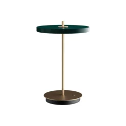 Clearance Asteria Move batteri-/bordlampe, forest grøn/messing Messinglamper|Transportable Lamper