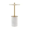 Clearance Asteria Move mini batteri-/bordlampe, hvid marmor Messinglamper|Marmor Lamper
