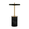 Sale Asteria Move mini batteri-/bordlampe, sort marmor Messinglamper|Marmor Lamper
