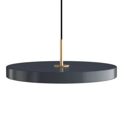 Best Asteria Plus medium pendel, antrasit/messing Messinglamper|Spisebordslamper