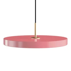 Online Asteria Plus medium pendel, rose/messing Messinglamper|Spisebordslamper