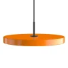 New Asteria Plus medium pendel, orange/sort Spisebordslamper|Hængelamper