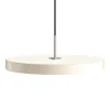 Clearance Asteria Plus medium pendel, pearl hvid/stål Spisebordslamper|Hængelamper
