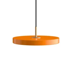 Clearance Asteria Plus mini pendel, orange/messing Messinglamper|Spisebordslamper