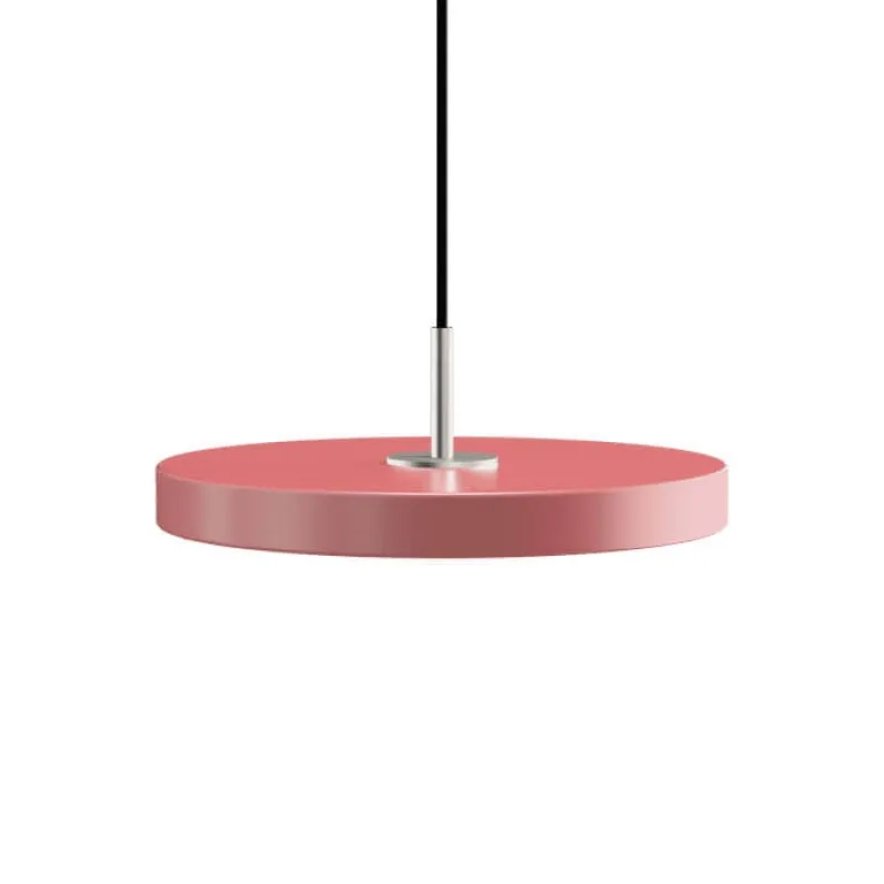 New Asteria Plus mini pendel, rose/stål Spisebordslamper|Hængelamper