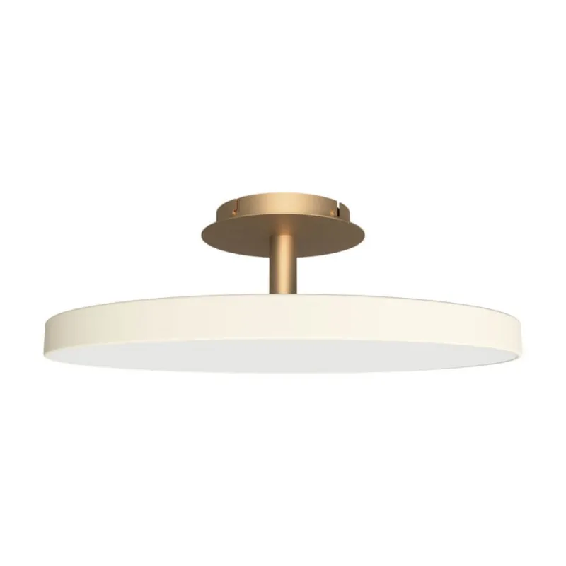 Best Asteria Up large loftlampe, pearl hvid/messing Messinglamper|Hvide Lamper