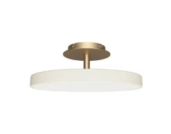 Hot Asteria Up medium loftlampe, pearl hvid/messing Messinglamper|Stue Lamper