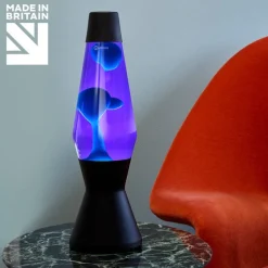 Best Astro lavalampe, sort/violet med turkis lava Lamper Til Sofabord|Lamper Til Reol