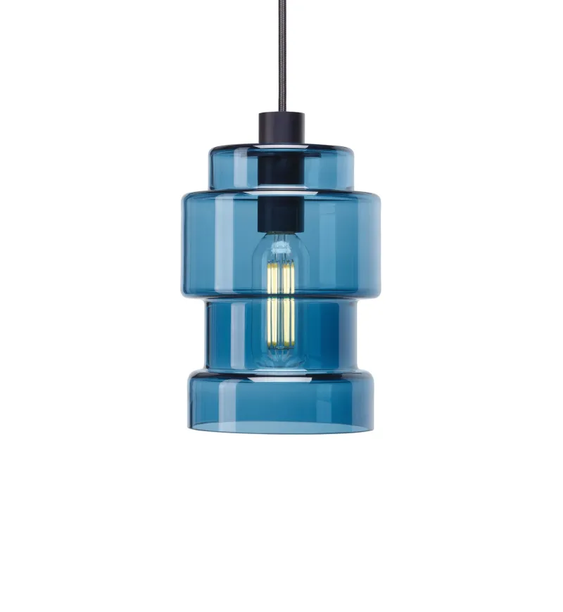 Discount Axle pendel glasskærm small, smoke blue Lampeskærme|Glas Lamper